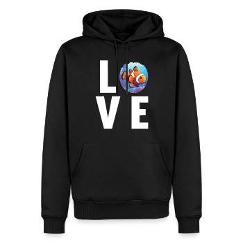 Clownfish Clownfische Clownfisch - Männer Premium Bio Hoodie - Schwarz - Vorne - Nico (187cm)