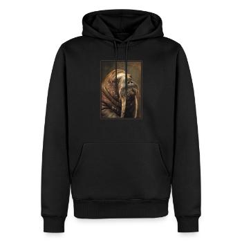 Walrus Walrosse Walross - Männer Premium Bio Hoodie - Schwarz - Vorne - Nico (187cm)