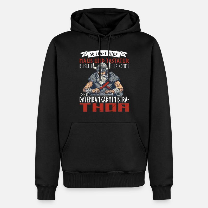 Datenbankadministrathor Codierung Datenanalyst - Männer Premium Bio Hoodie - Schwarz