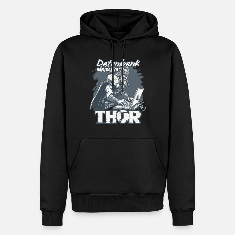 Datenbankadministrathor Codierung Datenanalyst - Männer Premium Bio Hoodie - Schwarz