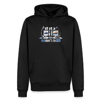 Daten Oder Es Passierte Nicht Big Data - Männer Premium Bio Hoodie - Schwarz - Vorne - Nico (187cm)