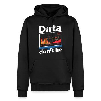 Daten Oder Es Passierte Nicht Big Data - Männer Premium Bio Hoodie - Schwarz - Vorne - Nico (187cm)
