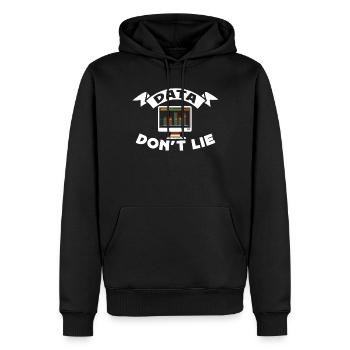 Daten Oder Es Passierte Nicht Big Data - Männer Premium Bio Hoodie - Schwarz - Vorne - Nico (187cm)