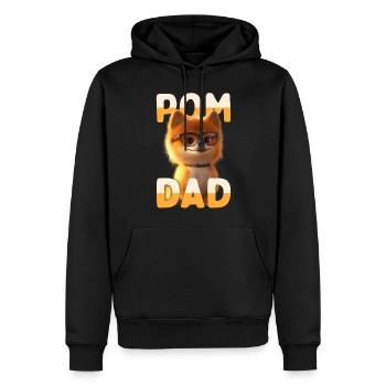 Pom Dad Zwergspitz Daddy Spitz Papa Vatertag Pom - Männer Premium Bio Hoodie - Schwarz - Vorne - Nico (187cm)