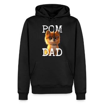 Pom Dad Zwergspitz Daddy Spitz Papa Vatertag Pom - Männer Premium Bio Hoodie - Schwarz - Vorne - Nico (187cm)