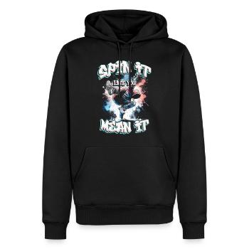 Breakdance Breakdance B-boy Cascadeur Danseur de rue - Sweat à capuche Premium bio Homme - noir - Devant - Nico (187cm)