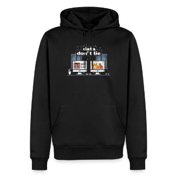 Behavioral Analyst Data Coding - Men’s Premium Organic Hoodie - black - Front - Nico (187cm)