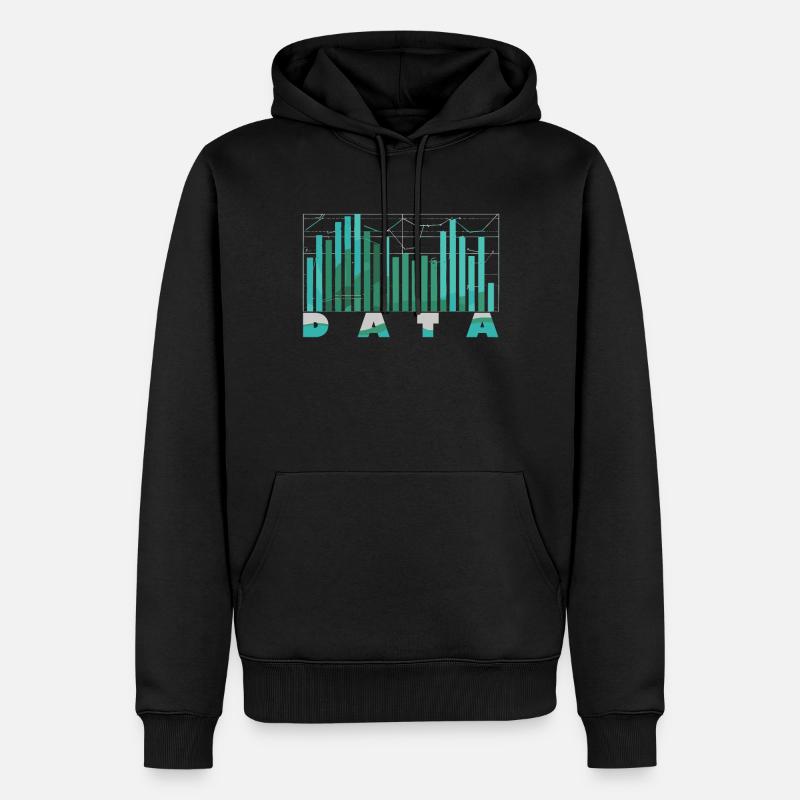 Behavioral Analyst Data Coding - Men’s Premium Organic Hoodie - black