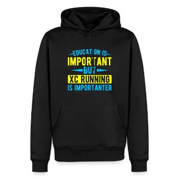 Cadeau de course XC drôle XC Runner Edition - Sweat à capuche Premium bio Homme - noir - Devant - Nico (187cm)