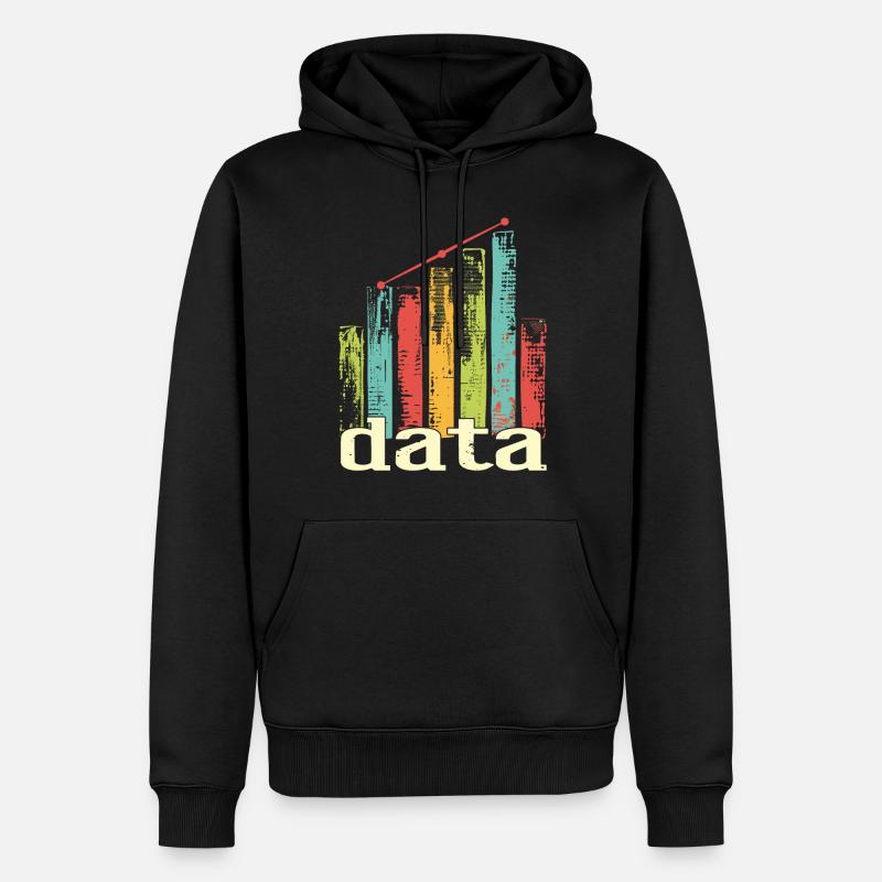 Behavioral Analyst Data Coding - Men’s Premium Organic Hoodie - black