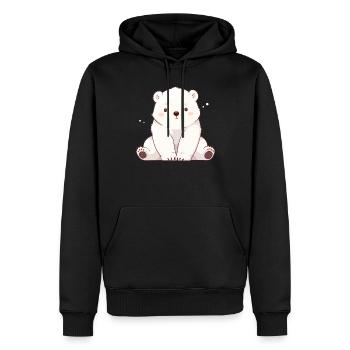 Polar Bear Eisbären Eisbär - Männer Premium Bio Hoodie - Schwarz - Vorne - Nico (187cm)
