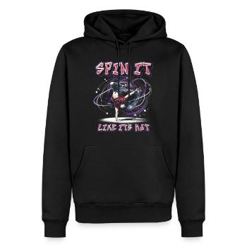 Breakdance B-boy Spin It Like You Mean It - Sweat à capuche Premium bio Homme - noir - Devant - Nico (187cm)