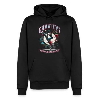 Breakdance B-boy Gravity ? Je n’en ai jamais entendu parler - Sweat à capuche Premium bio Homme - noir - Devant - Nico (187cm)
