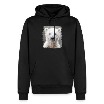 Polar Bear Eisbären Eisbär - Männer Premium Bio Hoodie - Schwarz - Vorne - Nico (187cm)