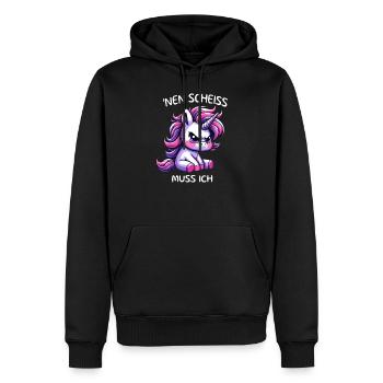 I have to give a shit - Men’s Premium Organic Hoodie - black - Front - Nico (187cm)