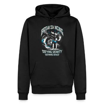 Breakdance Breakdance Défier la gravité - Sweat à capuche Premium bio Homme - noir - Devant - Nico (187cm)