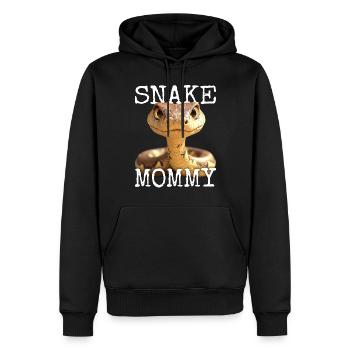 Snake Mommy Mama Schlange Muttertag Schlangen Mom - Männer Premium Bio Hoodie - Schwarz - Vorne - Nico (187cm)