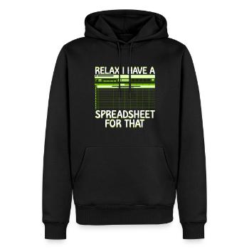 Buchhaltungssekretär Der Buchhalter Rechnungswesen - Männer Premium Bio Hoodie - Schwarz - Vorne - Nico (187cm)