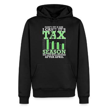 Buchhaltungssekretär Der Buchhalter Rechnungswesen - Männer Premium Bio Hoodie - Schwarz - Vorne - Nico (187cm)