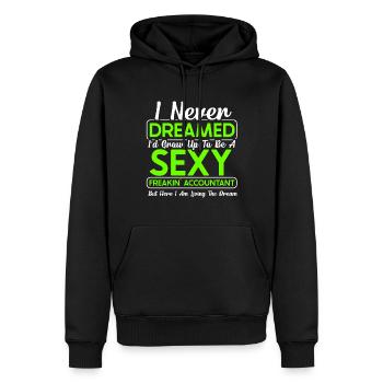 Buchhaltungssekretär Der Buchhalter Rechnungswesen - Männer Premium Bio Hoodie - Schwarz - Vorne - Nico (187cm)
