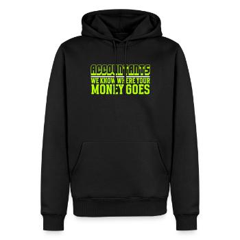 Buchhaltungssekretär Der Buchhalter Rechnungswesen - Männer Premium Bio Hoodie - Schwarz - Vorne - Nico (187cm)