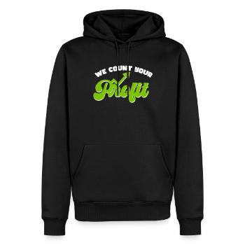 Buchhaltungssekretär Der Buchhalter Rechnungswesen - Männer Premium Bio Hoodie - Schwarz - Vorne - Nico (187cm)