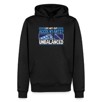 Buchhaltungssekretär Der Buchhalter Rechnungswesen - Männer Premium Bio Hoodie - Schwarz - Vorne - Nico (187cm)