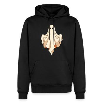 Déguisement d’Halloween fantôme - Sweat à capuche Premium bio Homme - noir - Devant - Nico (187cm)