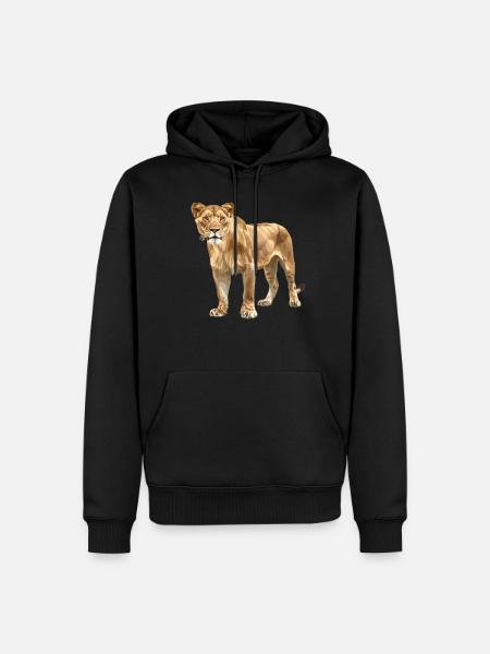 Lioness Lionesses Lioness - Men’s Premium Organic Hoodie - black