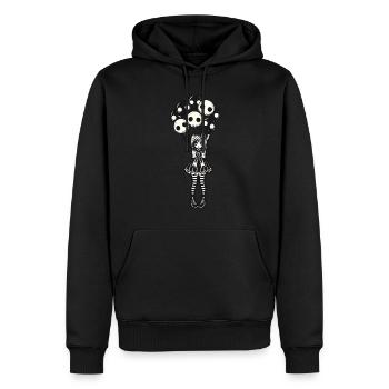 Emo Goth Girl Düsteres Gothic Design - Männer Premium Bio Hoodie - Schwarz - Vorne - Nico (187cm)