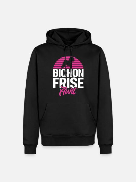 Cadeaux Bichon Frisé - Sweat à capuche Premium bio Homme - noir