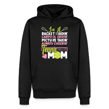 Funny Tennis Player Racket Mom I'm - Männer Premium Bio Hoodie - Schwarz - Vorne - Nico (187cm)