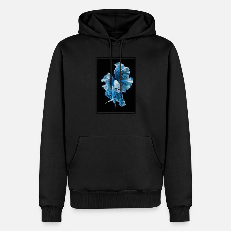 Bettas Betta Fisch Betta - Männer Premium Bio Hoodie - Schwarz