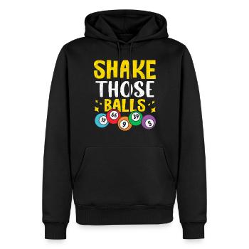 Schütteln Sie diese Bälle Bingo Lustiges Glücksspiel Bingo - Männer Premium Bio Hoodie - Schwarz - Vorne - Nico (187cm)