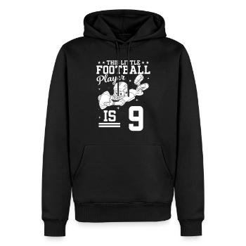 9th Birthday Football player - 9 Years Old Footbal - Männer Premium Bio Hoodie - Schwarz - Vorne - Nico (187cm)