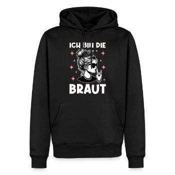Die Braut Lustiges Bachelorette Party Trauzeugin - Männer Premium Bio Hoodie - Schwarz - Vorne - Nico (187cm)