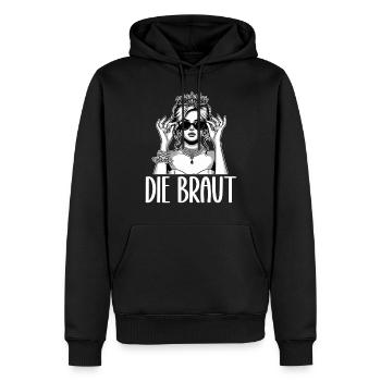 Die Braut Lustiges Bachelorette Party Trauzeugin - Männer Premium Bio Hoodie - Schwarz - Vorne - Nico (187cm)