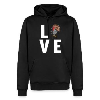 Turkey Truthähne Truthahn - Männer Premium Bio Hoodie - Schwarz - Vorne - Nico (187cm)