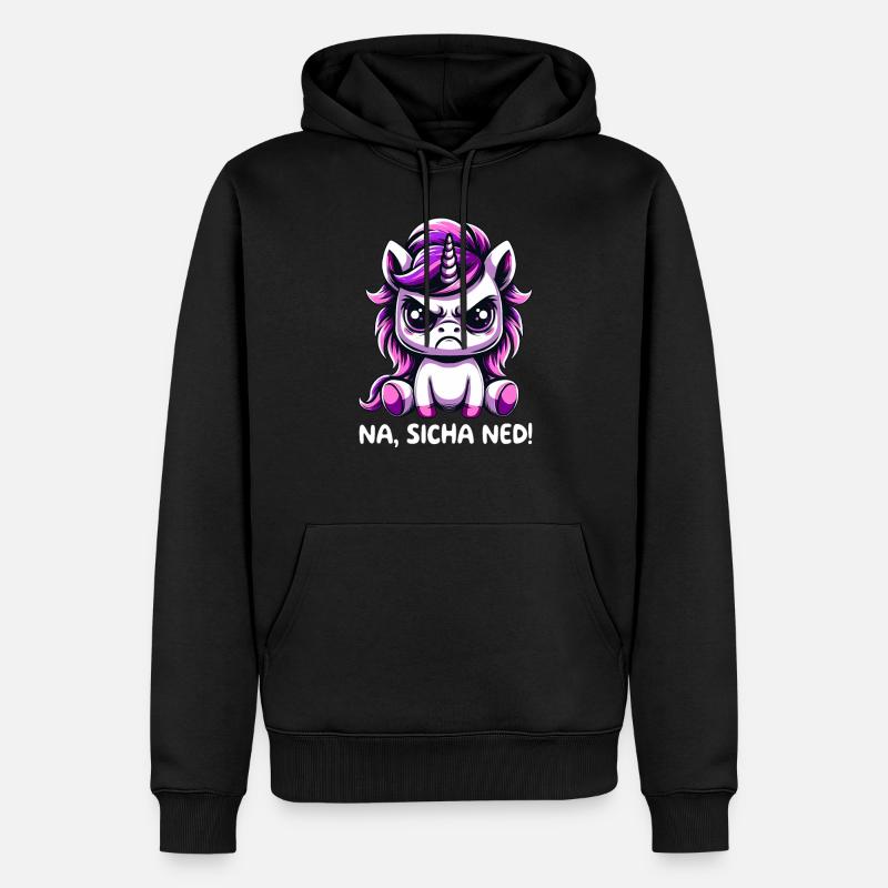 Na Sicha Ned - Männer Premium Bio Hoodie - Schwarz