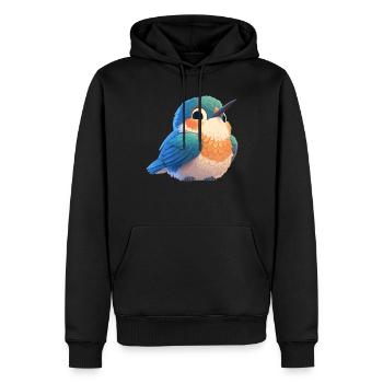 Hummingbird Kolibris Kolibri - Männer Premium Bio Hoodie - Schwarz - Vorne - Nico (187cm)