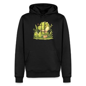 Alligatoren Alligator - Männer Premium Bio Hoodie - Schwarz - Vorne - Nico (187cm)