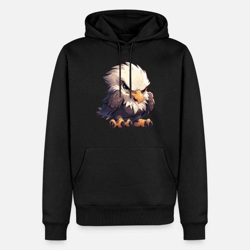Bald Eagle Weißkopfseeadler - Männer Premium Bio Hoodie - Schwarz