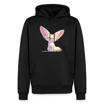 Fennec Fox Fennek Füchse Fennek Fuchs - Männer Premium Bio Hoodie - Schwarz - Vorne - Nico (187cm)