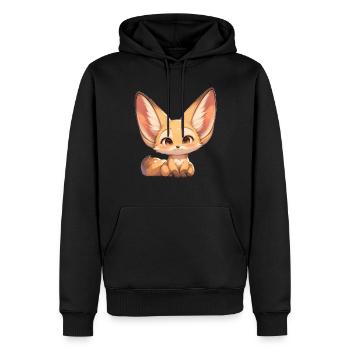 Fennec Fox Fennek Füchse Fennek Fuchs - Männer Premium Bio Hoodie - Schwarz - Vorne - Nico (187cm)