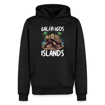 Galapagos Islands - Männer Premium Bio Hoodie - Schwarz - Vorne - Nico (187cm)