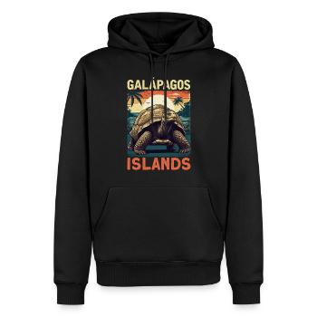 Galapagos Islands - Männer Premium Bio Hoodie - Schwarz - Vorne - Nico (187cm)