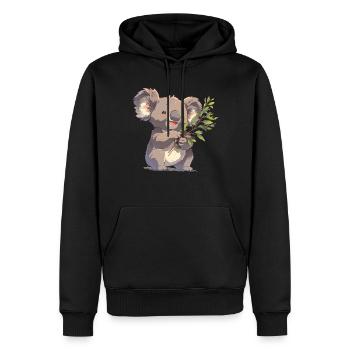 Koalas Koala - Men’s Premium Organic Hoodie - black - Front - Nico (187cm)