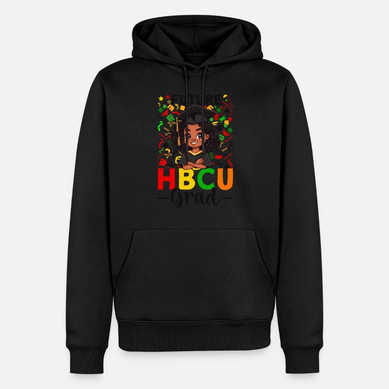 Futur HBCU - Sweat à capuche Premium bio Homme - noir