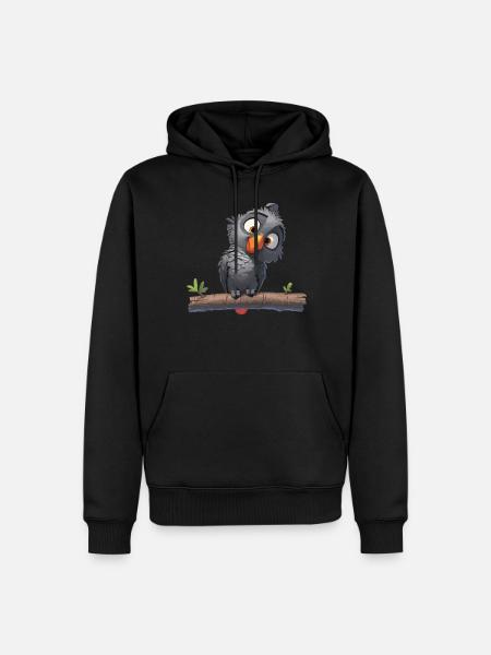 Gray Parrot Graupapageis Graupapagei - Men’s Premium Organic Hoodie - black
