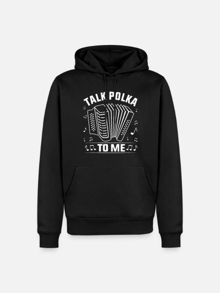 Funny Polka Saying - Men’s Premium Organic Hoodie - black